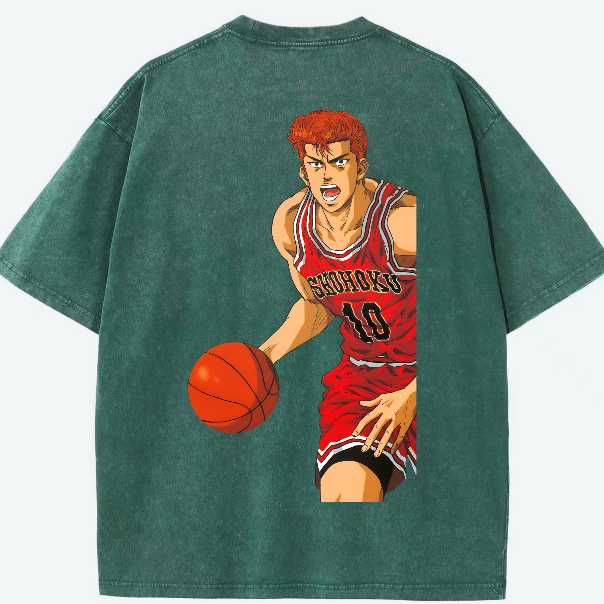 （画像用） SLAM DUNK／スラムダンク 綿100% ヴィンテージ風 半袖Tシャツ（背面プリント）